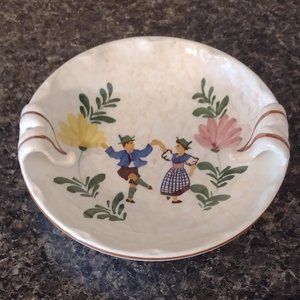Vintage Authentic "Rare" Alpine Peasant Ware Candy Dish